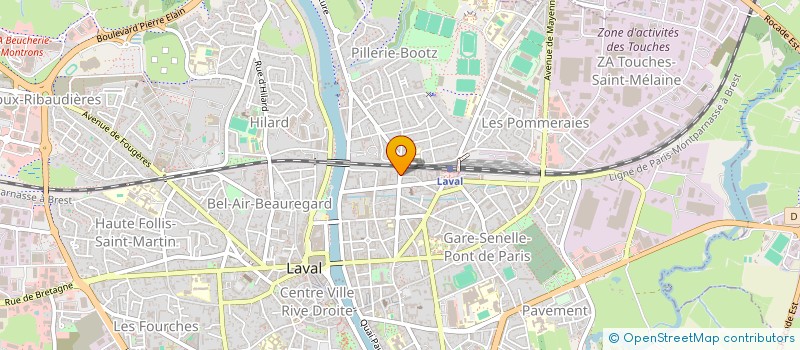 localisation de l'entreprise AFRIQUE ASIE ARTS à LAVAL