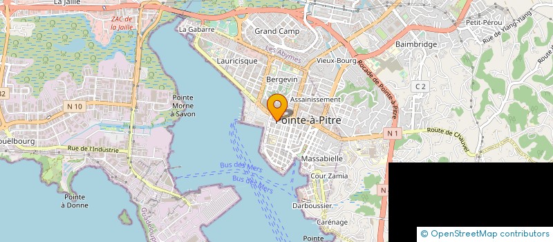 localisation de l'entreprise AFRIQUE CARAIBE SANTE DEVELOPPEMENT à POINTE-A-PITRE