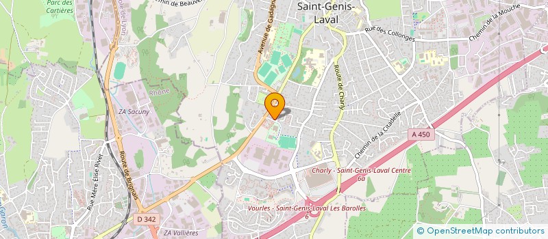 localisation de l'entreprise AFRIQUE EN AVANT à SAINT-GENIS-LAVAL