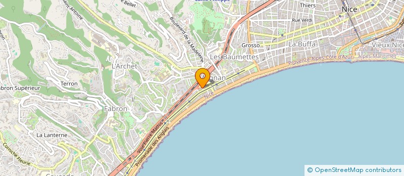 localisation de l'entreprise AFRIQUE ET D'AILLEURS DROIT INTEGRATION CITOYENNETE CULTUREL à NICE