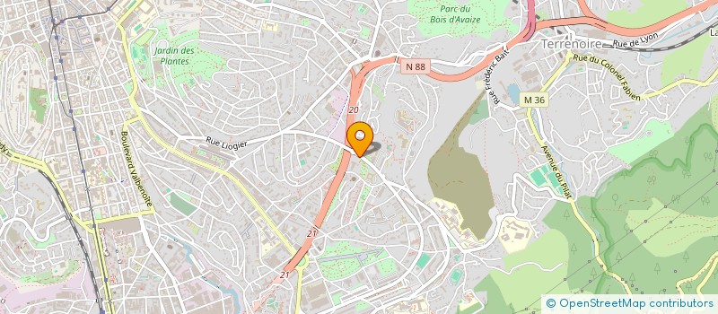 localisation de l'entreprise AFRIQUE SPIRULINE 42 - DEVELOPPEMENT ET PROMOTION DE LA SPIRULINE DANS LA CORNE DE L'AFRIQUE à SAINT-ETIENNE