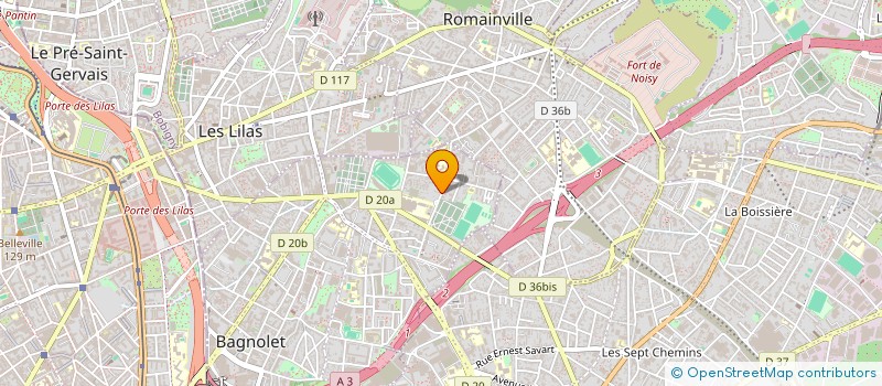 localisation de l'entreprise AFRO-ACTIF à BAGNOLET