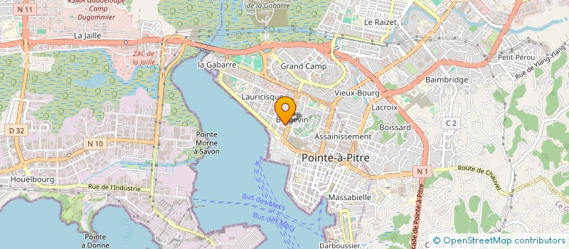 localisation de l'entreprise AFRO K' RIBBEAN à POINTE-A-PITRE