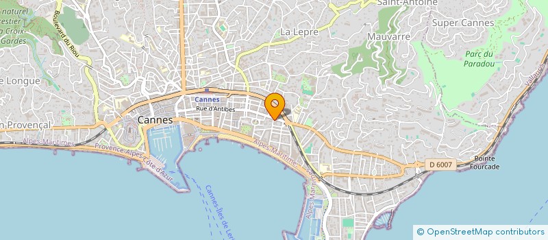 localisation de l'entreprise AFRO LADY à CANNES