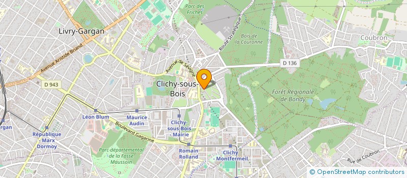 localisation de l'entreprise AFRO PLUS à CLICHY-SOUS-BOIS