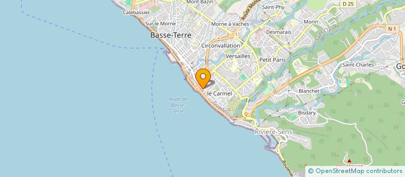 localisation de l'entreprise AFROCHIK COSMETIQUE ET BIEN ETRE à BASSE-TERRE