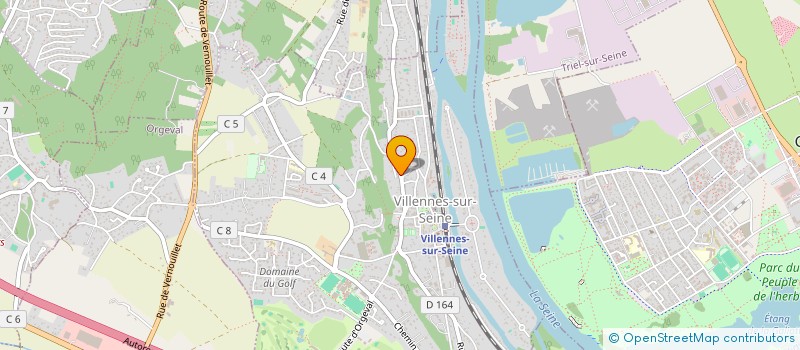 localisation de l'entreprise AFRODERM à VILLENNES-SUR-SEINE