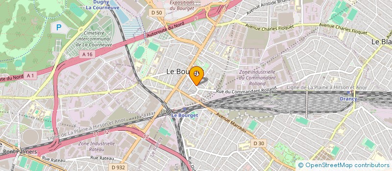localisation de l'entreprise AFROU à LE BOURGET