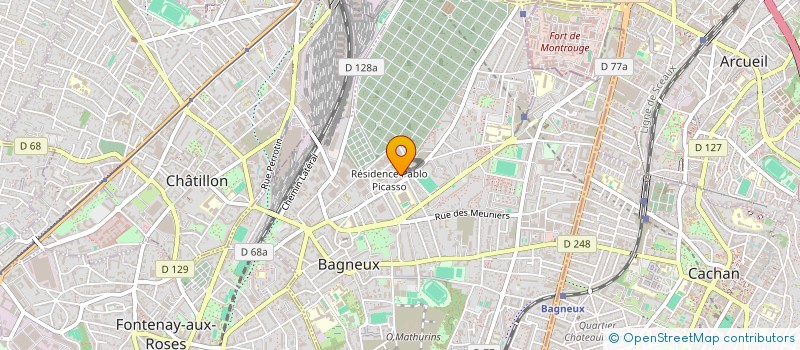 localisation de l'entreprise AFROZONE à BAGNEUX