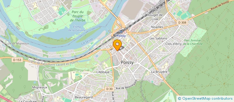 localisation de l'entreprise AFRYS à POISSY