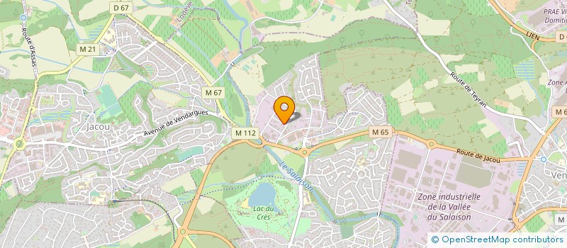 localisation de l'entreprise AFS : AGENCEMENT-FERMETURE-SERRURERIE  GIGNAC