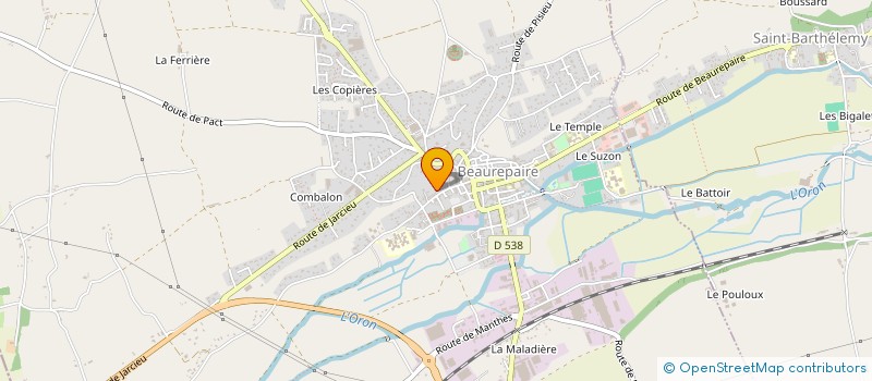 localisation de l'entreprise AFS TRANSPORTS à BEAUREPAIRE