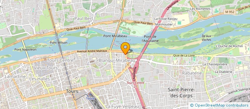 localisation de l'entreprise AFS VIVRE SANS FRONTIERE REGION CENTRE à TOURS