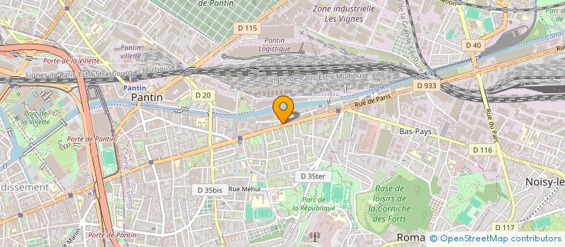 localisation de l'entreprise AFSHIN SARL à PANTIN
