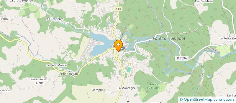 localisation de l'entreprise AFSM29  HUELGOAT