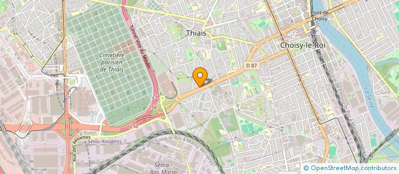 localisation de l'entreprise AFSSO à THIAIS