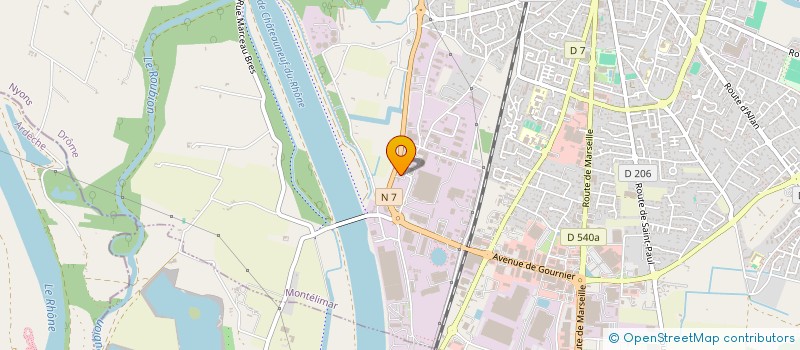 localisation de l'entreprise AFT  MONTELIMAR