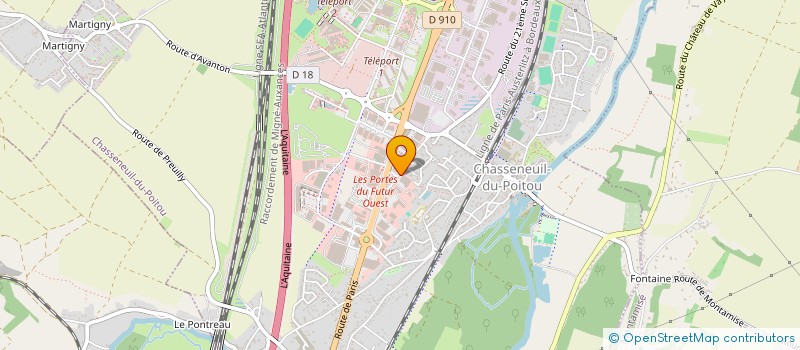 localisation de l'entreprise AFT DISTRIBUTION  CHASSENEUIL-DU-POITOU