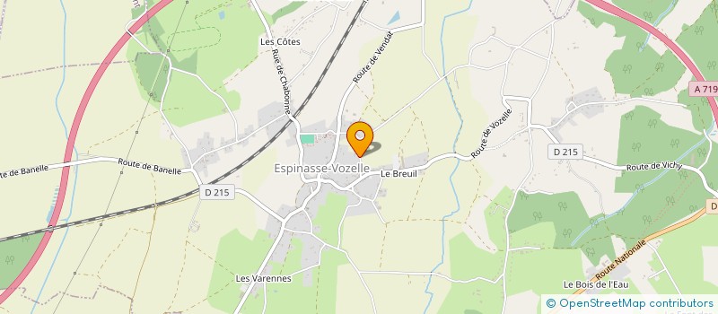 localisation de l'entreprise AFTECH INFORMATIQUE  ESPINASSE-VOZELLE