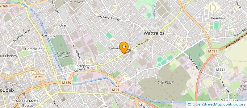 localisation de l'entreprise AFTEIM SARL  WATTRELOS