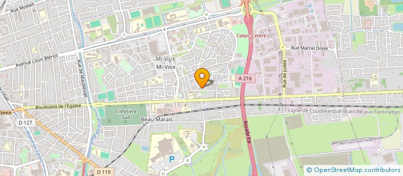 localisation de l'entreprise AFTER'DANCE  CALAIS