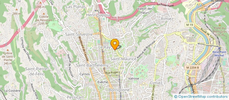 localisation de l'entreprise AFTERGLOW à NICE