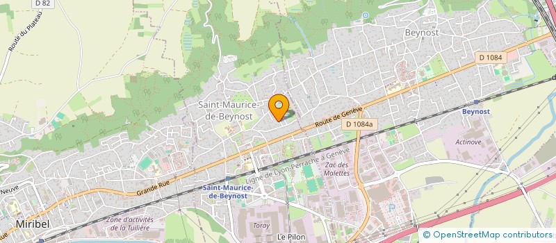 localisation de l'entreprise AFTERGLOW PRODUCTION  SAINT-MAURICE-DE-BEYNOST