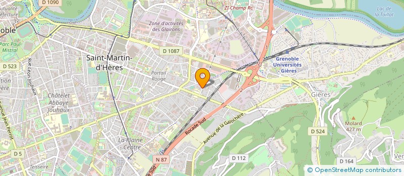 localisation de l'entreprise AFTIS TRANSPORT à SAINT-MARTIN-D'HERES