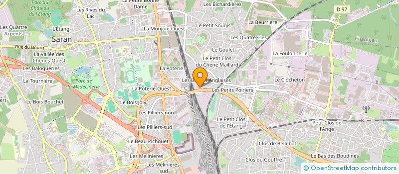 localisation de l'entreprise AFTL 45  SARAN