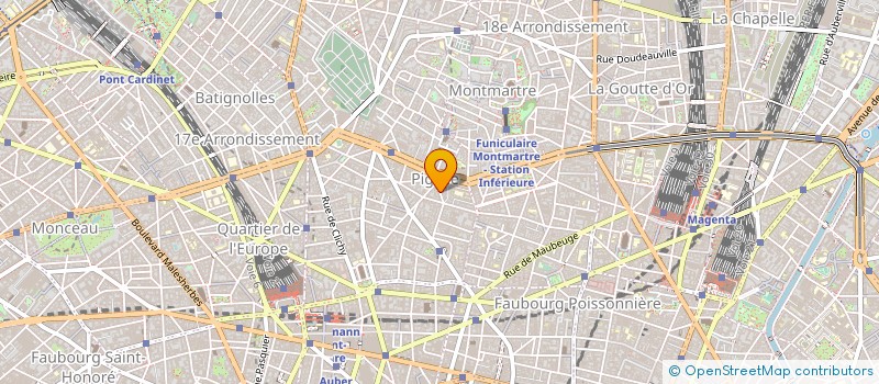 localisation de l'entreprise AFU AVENUE FROCHOT  PARIS