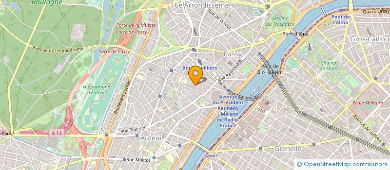 localisation de l'entreprise AFU HAMEAU LA FONTAINE à PARIS