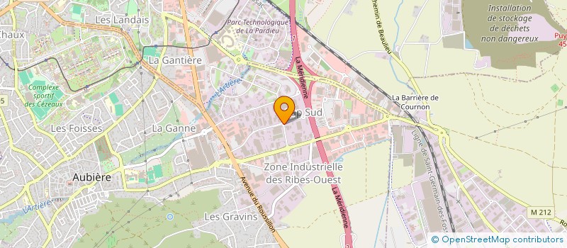 localisation de l'entreprise AFU LE GRAND CHAMPVOISIN  AUBIERE