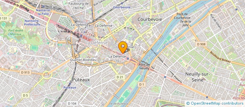 localisation de l'entreprise AFU SERVICE à COURBEVOIE