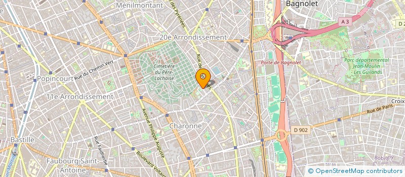 localisation de l'entreprise AFU VILLA GODIN  PARIS 20