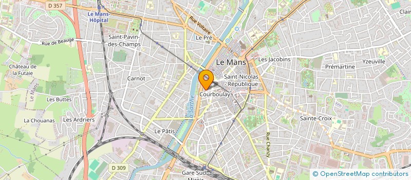 localisation de l'entreprise AFUL 1 PARKINGS GROUPE LES HALLES 1  LE MANS