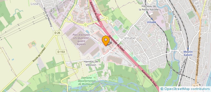 localisation de l'entreprise AFUL DE LA ZAC DES BRATEAUX  VILLABE