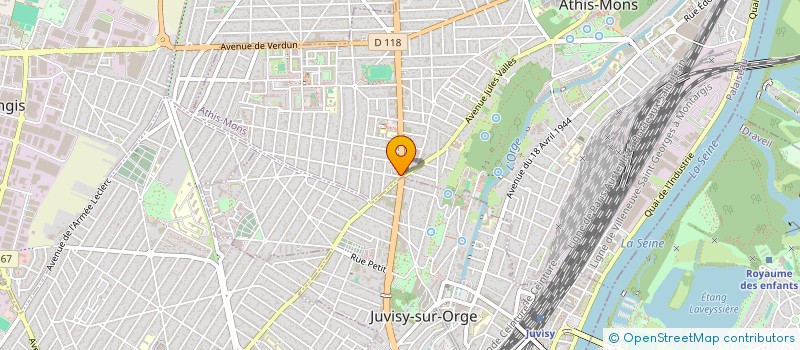 localisation de l'entreprise AFUL DU 2 AU 6 RUE DE LA CONCORDE ET 1 A 5 AVENUE FRANCOIS MITTERRAND A ATHIS-MONS  ATHIS-MONS