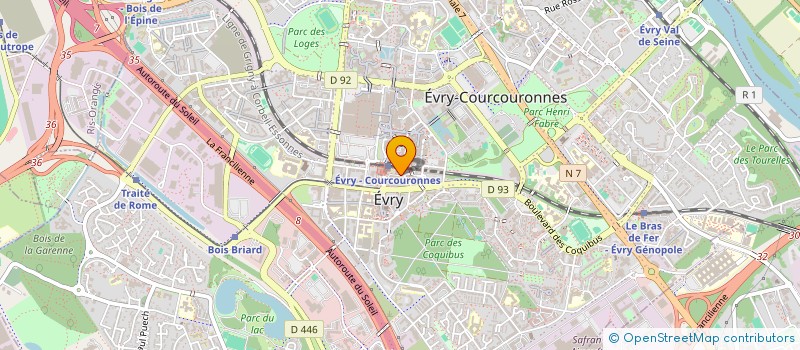 localisation de l'entreprise AFUL QUARTIER DES PASSAGES  EVRY-COURCOURONNES