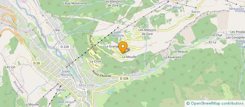 localisation de l'entreprise AFUL VERTE  MORZINE