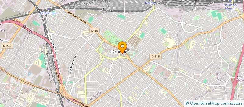 localisation de l'entreprise AFUL ZAC DU CENTRE  DRANCY