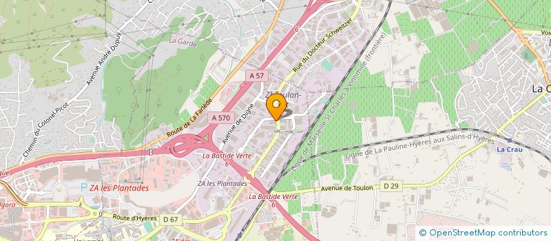 localisation de l'entreprise AFUZI ASSO FONC URBA ZI TOUL à LA GARDE