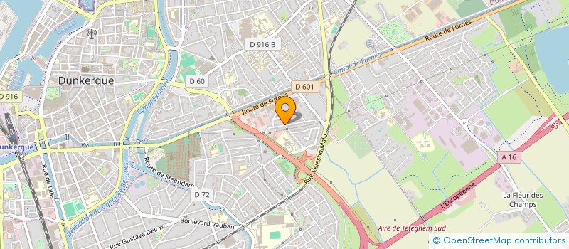 localisation de l'entreprise AFV IMMO  COUDEKERQUE-BRANCHE