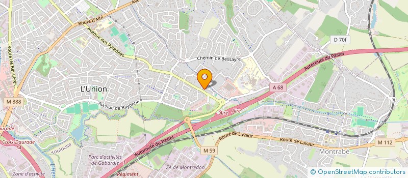 localisation de l'entreprise AFVT31 à L'UNION
