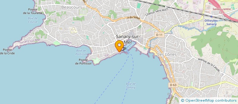 localisation de l'entreprise AFW ASSOC FRANC WIND SURFERS à SANARY SUR MER