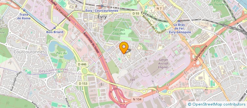 localisation de l'entreprise AFW CONCIERGERIE  EVRY-COURCOURONNES