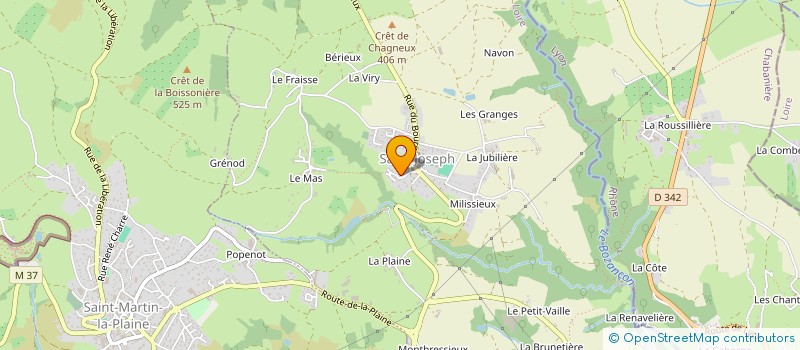 localisation de l'entreprise AFX PLOMBERIE à SAINT-JOSEPH