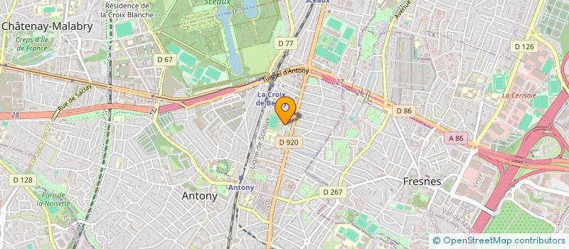 localisation de l'entreprise AFYA PRESTIGE à ANTONY