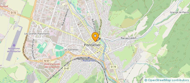 localisation de l'entreprise AFYLE à PONTARLIER