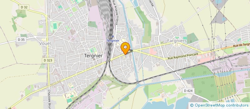 localisation de l'entreprise AFYON à TERGNIER
