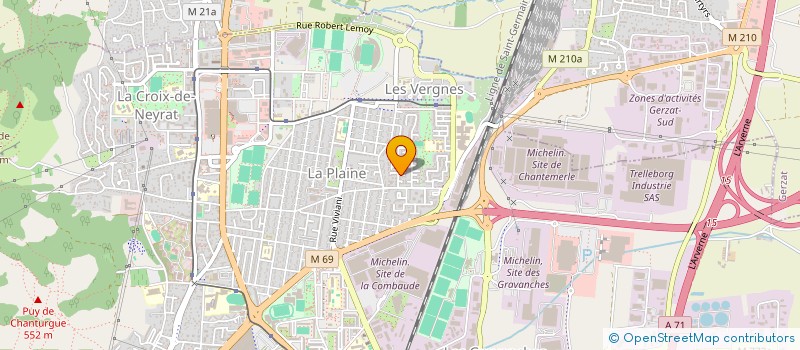 localisation de l'entreprise AFZN VTC63  CLERMONT-FERRAND